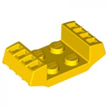 LEGO Platte 2x2 mit seitl. Grills gelb (41862)